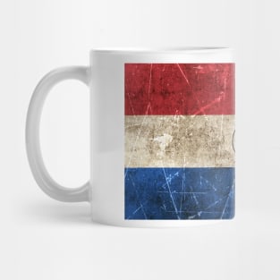 Vintage Aged and Scratched Paraguay Flag Mug